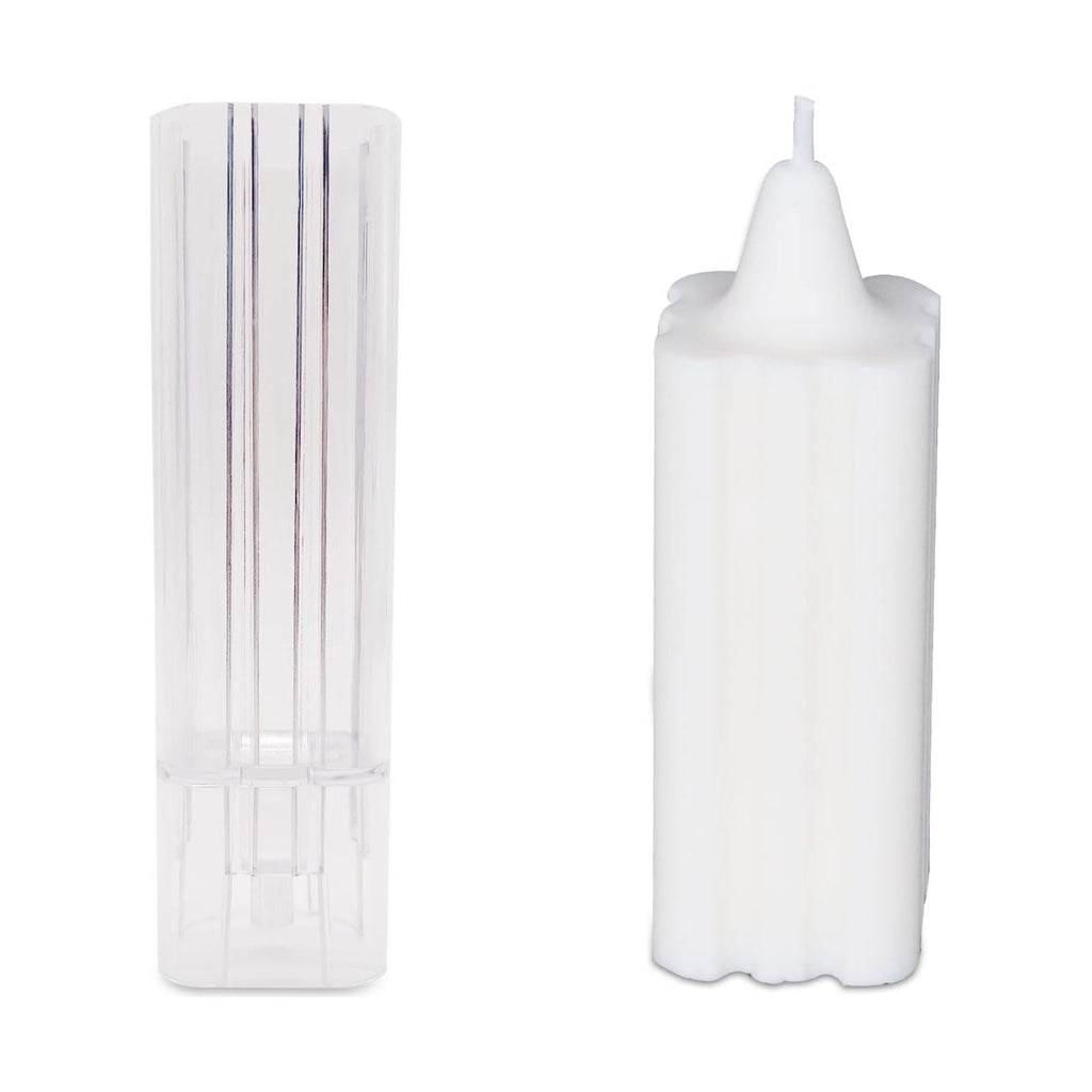 Candle Lab Cuboid Candle Mold - 10.5cm Tall x 8.5cm Wide Acrylic Rectangular Mold