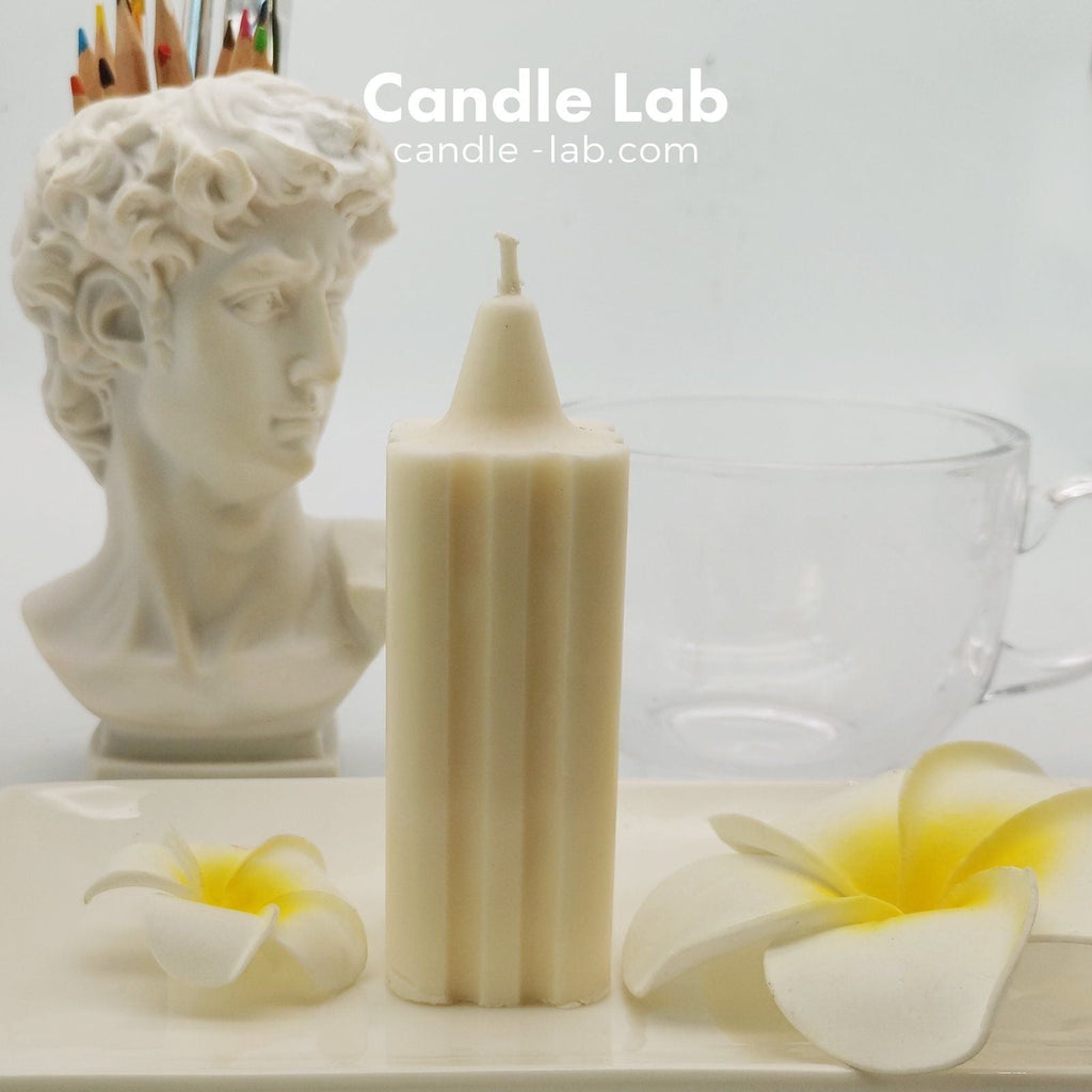 Candle Lab Cuboid Candle Mold - 10.5cm Tall x 8.5cm Wide Acrylic Rectangular Mold