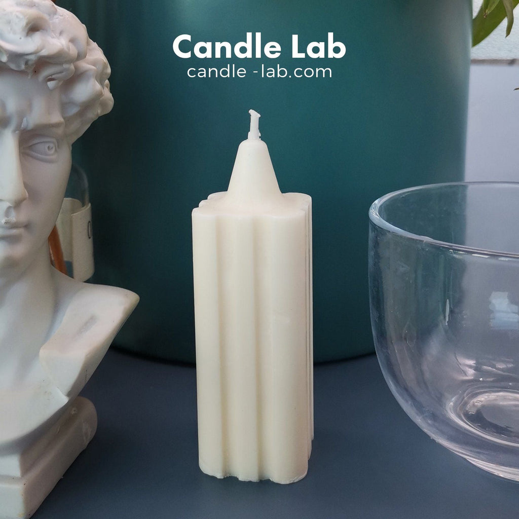 Candle Lab Cuboid Candle Mold - 10.5cm Tall x 8.5cm Wide Acrylic Rectangular Mold