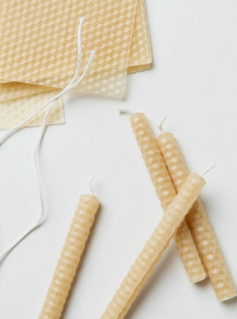 Eco-Kids Beeswax Candle Kit - Make 7 Natural Candles (No Melting Required)