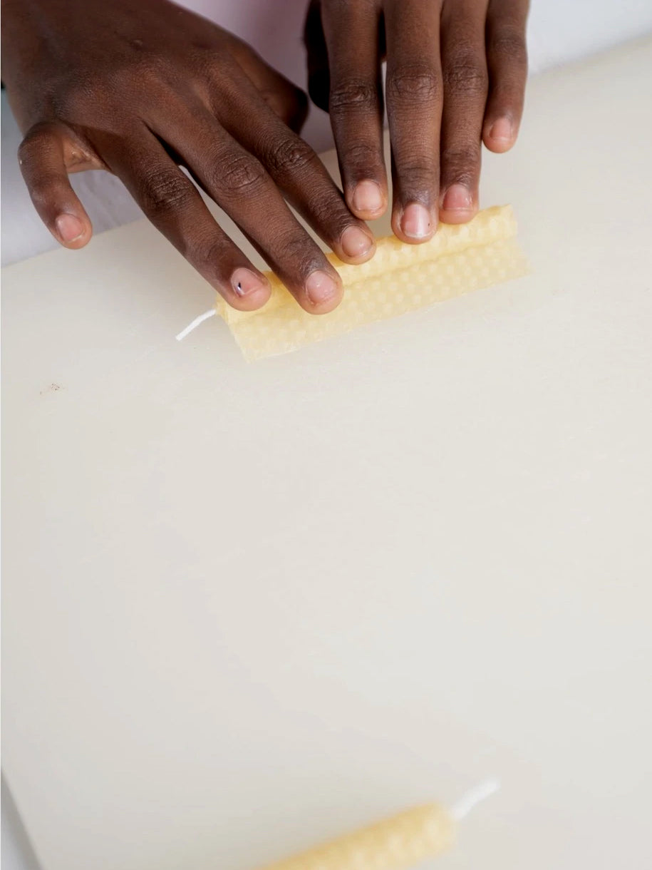 Eco-Kids Beeswax Candle Kit - Make 7 Natural Candles (No Melting Required)