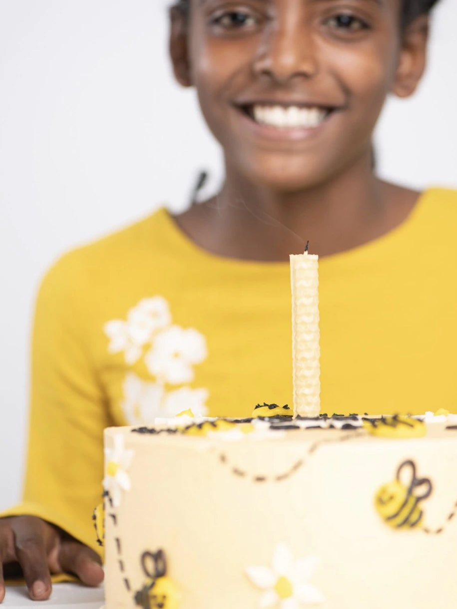 Eco-Kids Beeswax Candle Kit - Make 7 Natural Candles (No Melting Required)