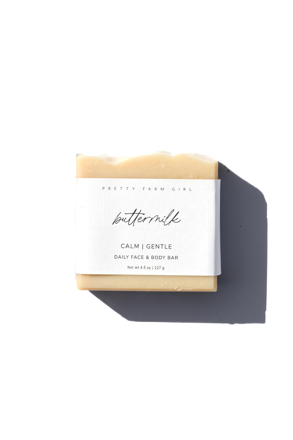 Buttermilk tallow soap bar - fragrance-free natural handmade soap