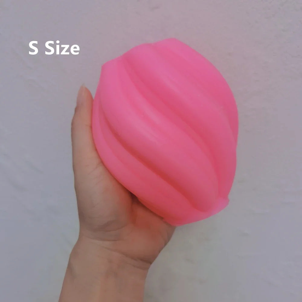 3 Sizes Geometric Wave Twirl Candle Molds - Abstract Art Wavy Stripe Pillar Silicone Molds