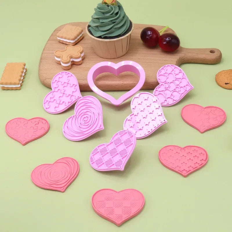 DecorBites™ Love Heart Biscuit Cutter - Valentine's Day Cake Decorating Tools