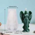 Wings Goddess Scented Silicone Candle Mould - DIY Prayer Angel Sculpture Mold