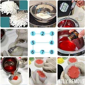 Aesthetic Wavy Fluted Silicone Candle Mold - Geometric Striped Ribbed Sculptural Mold