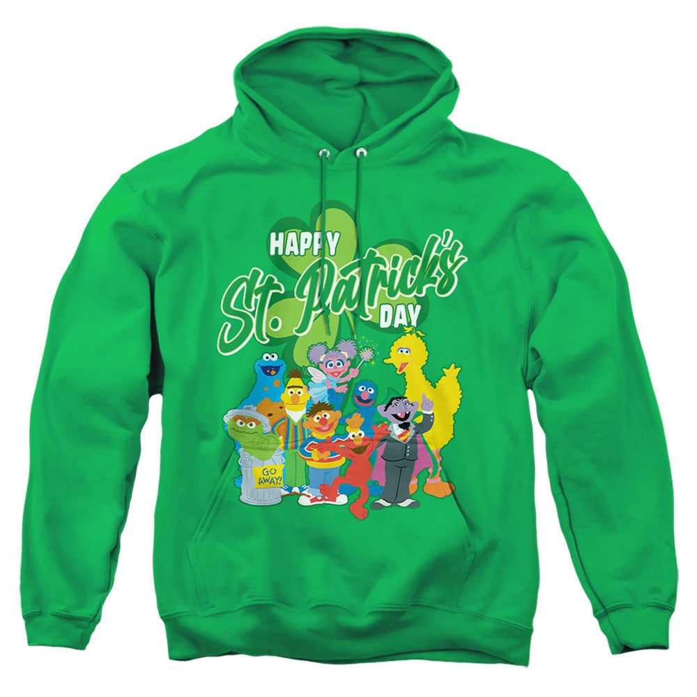 Sesame Street St. Patrick's Day hoodie kelly green Elmo Big Bird Cookie Monster officially licensed pullover