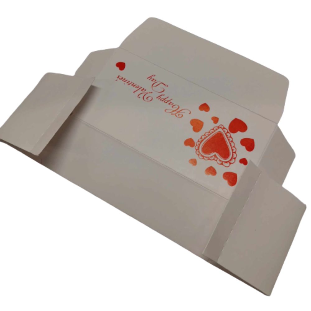 Valentine's Day 1/2 lb Gift Box Kit for Handmade Crafts - 12 Boxes & Gold Elastic Cords