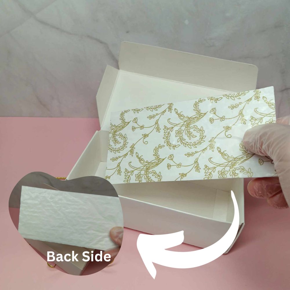 Valentine's Day 1/2 lb Gift Box Kit for Handmade Crafts - 12 Boxes & Gold Elastic Cords